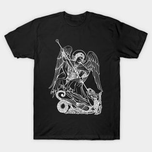 Saint Michael Archangel and the dragon T-Shirt